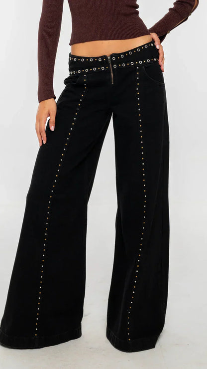Ava Studded Wide Pants
