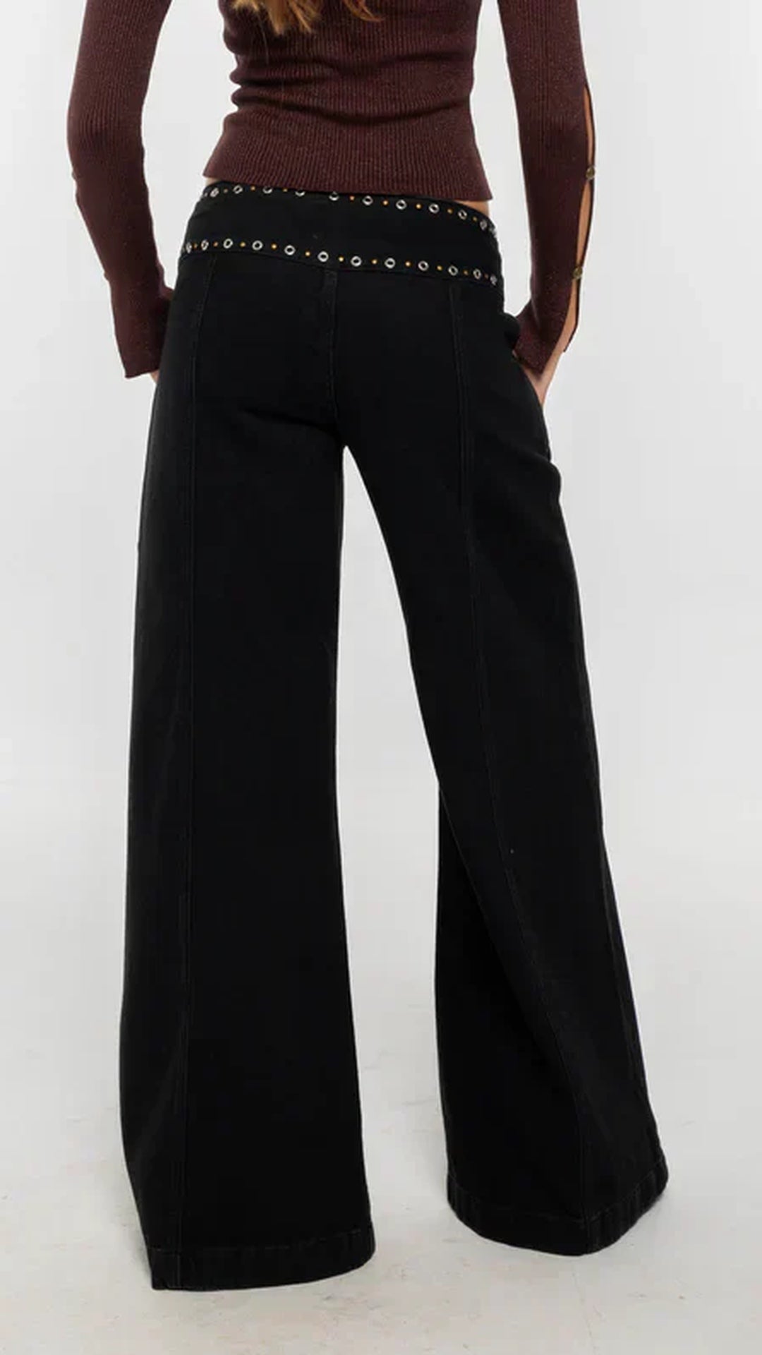 Ava Studded Wide Pants