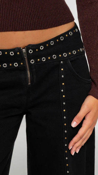 Ava Studded Wide Pants
